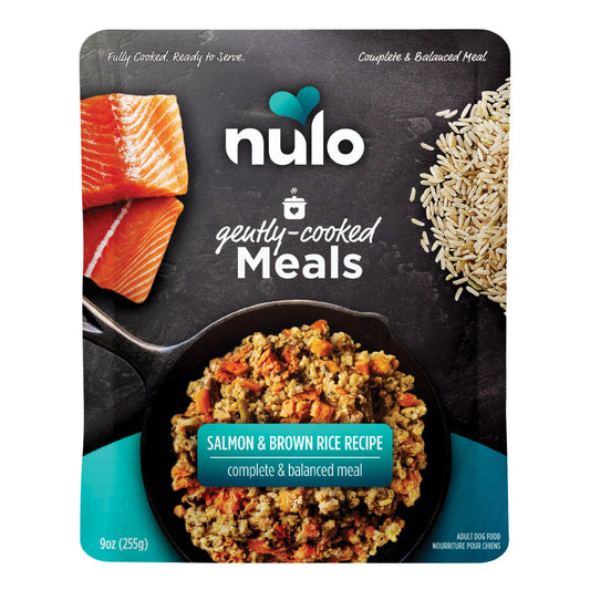 Nulo Gently-Cooked Meals Pouch Dog Food Salmon & Brown Rice, 9 oz