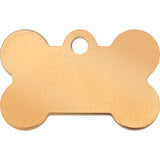 Gold Bone Plated Brass Tag-Large