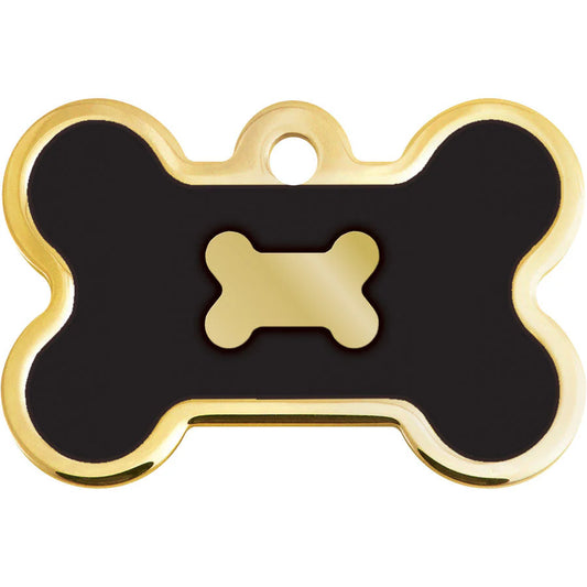 Gold Bone Black Epoxy Inlay-Small