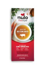 Nulo Freestyle Dog Food Topper Grass-Fed Beef Bone Broth, 2 oz